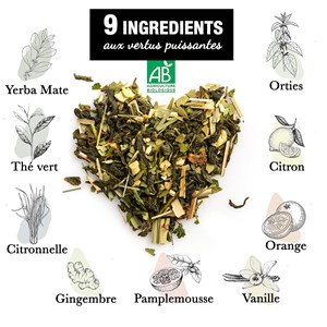 Thé bio detox ~ recharge 150g