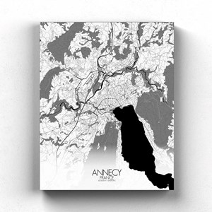 Annecy sur toile n&b