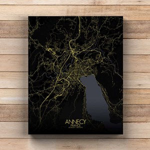 Annecy sur toile nuit