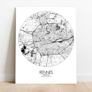 Rennes sur toile rond