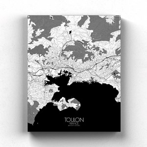 Toulon sur toile n&b