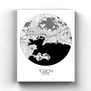 Toulon sur toile rond