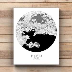 Toulon sur toile rond