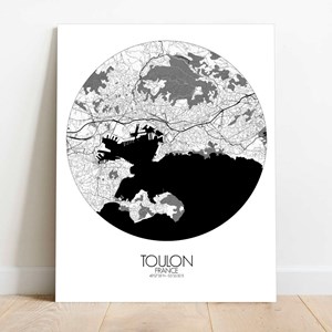 Toulon sur toile rond