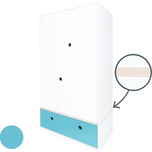Armoire 2 portes colorflex paradise blue