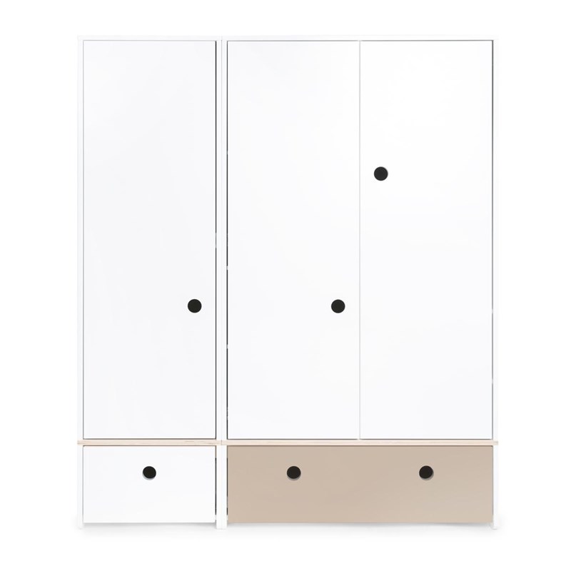 Wookids - Armoire 3 portes colorflex w-gr