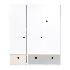Armoire 3 portes colorflex wh-pg