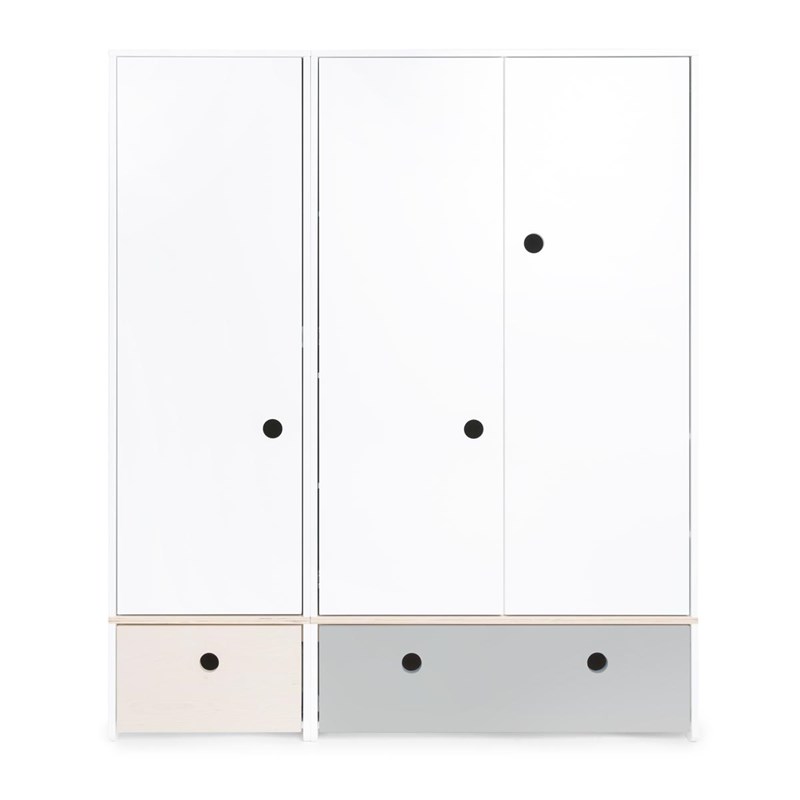 Wookids - Armoire 3 portes colorflex wh-pg