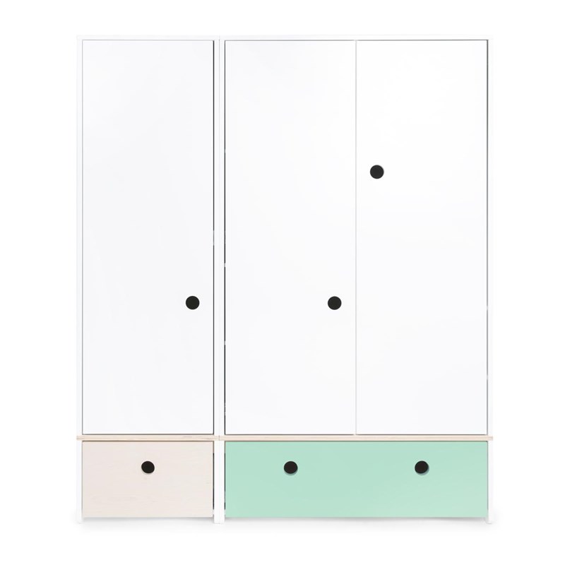 Wookids - Armoire 3 portes colorflex wh-m