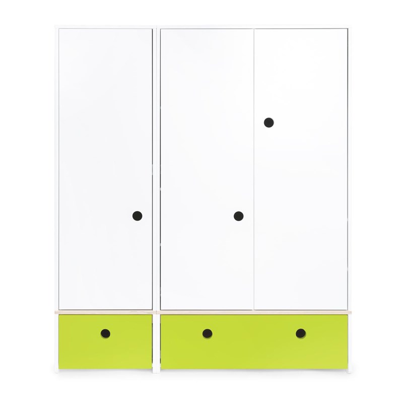 Wookids - Armoire 3 portes colorflex l