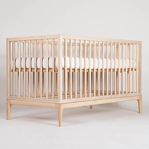 Lit bébé kera frêne round-curve