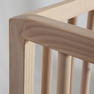 Lit bébé kera top straight-pieds bevel