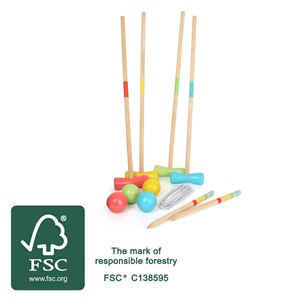 Le jeu du croquet en bois
