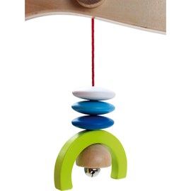 Portique d'éveil en bois coloré