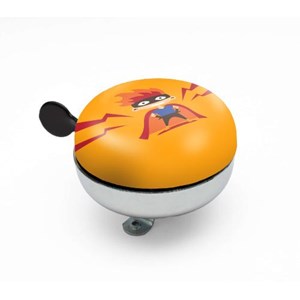 Sonnette vintage super-héros - orange