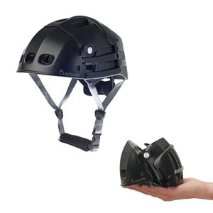 Casque pliable noir s-m pour vélo