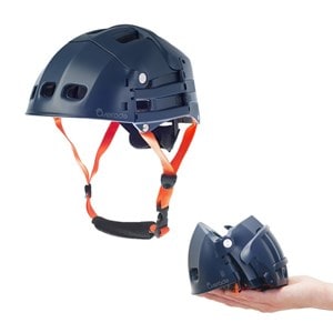 Casque pliable bleu l-xl pour vélo