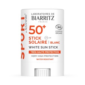 Stick solaire spf50+ sport bio blanc