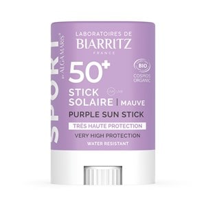 Stick solaire spf50+ sport bio mauve