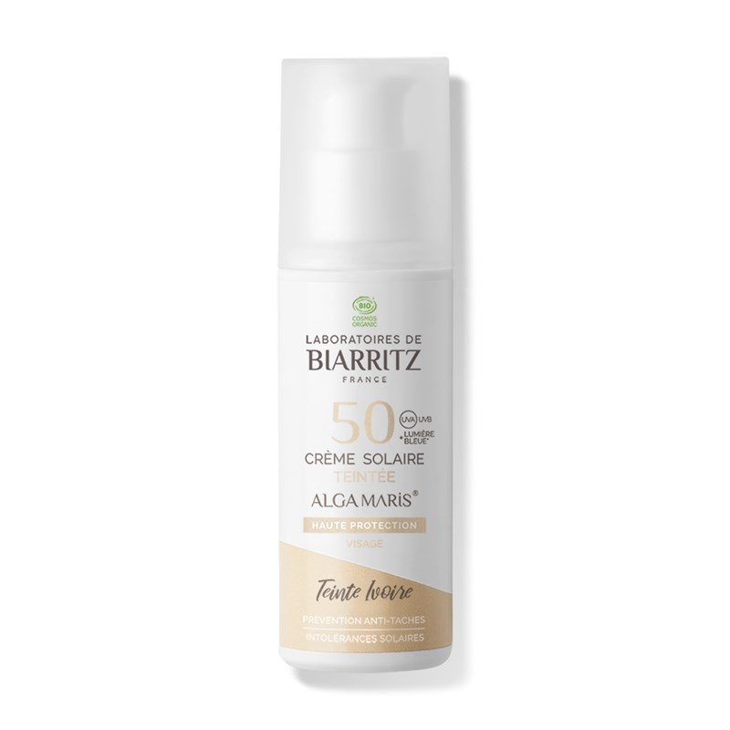 LABORATOIRES DE BIARRITZ - Crème solaire teintée spf50 bio