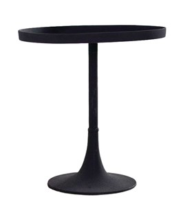 Table d´appoint guéridon en métal noir