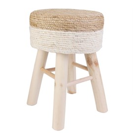 Tabouret blue lagoon beige