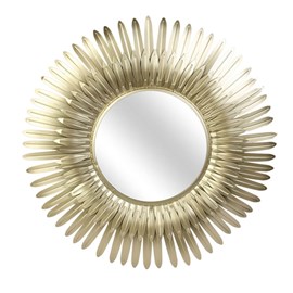 Miroir plumes dorées d53
