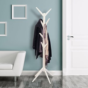 Porte-manteaux arbre en bois 8 tiges bla