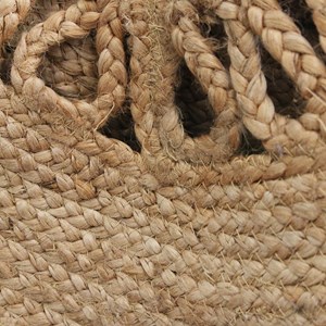 Tapis rond jute ajouré 90 cm