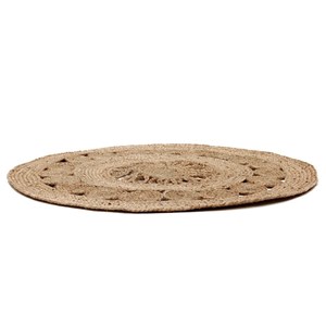 Tapis rond jute ajouré 90 cm