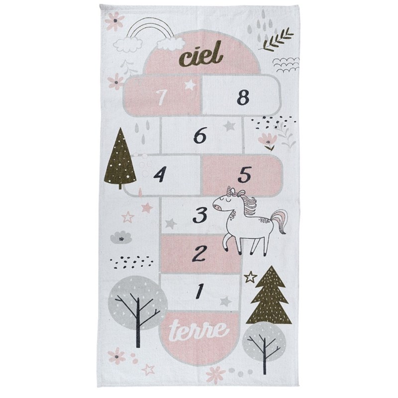 The Home Deco Factory - Tapis marelle 70x140 cm