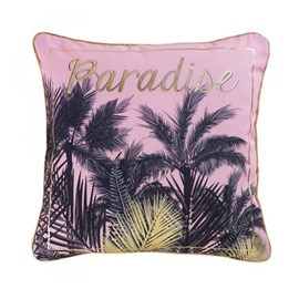 Coussin passepoil 45x45 cm or pur paradi
