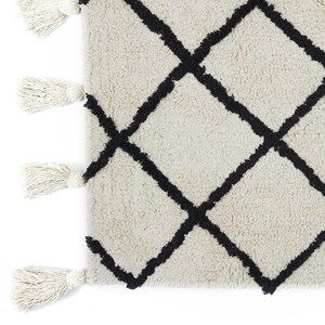 Tapis berbère pompons 50x80 coton