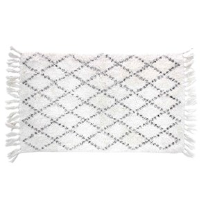 Tapis de bain 50x80cm latika blanc 100%c