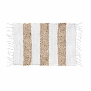 Tapis rectangle à franges 50x80 cm sagan
