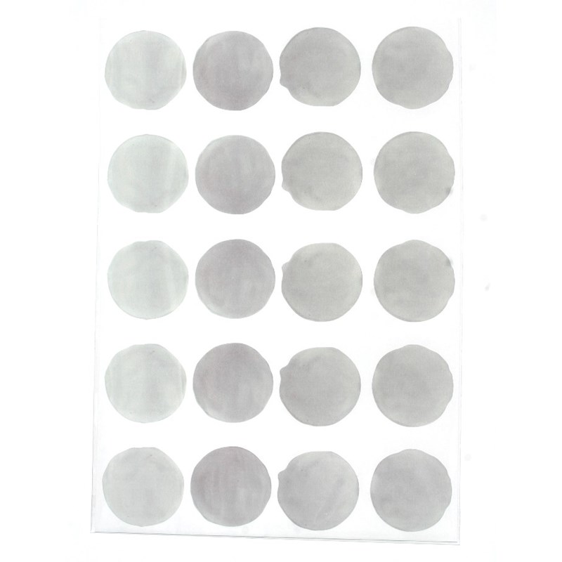 Stickers pois aquarelle - gris