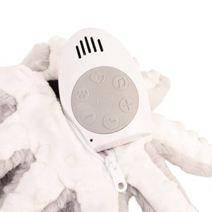 Doudou battements de coeur pieuvre grise