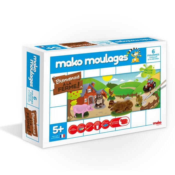 Mako Créations - Mako moulages  6 figurines  a la ferme