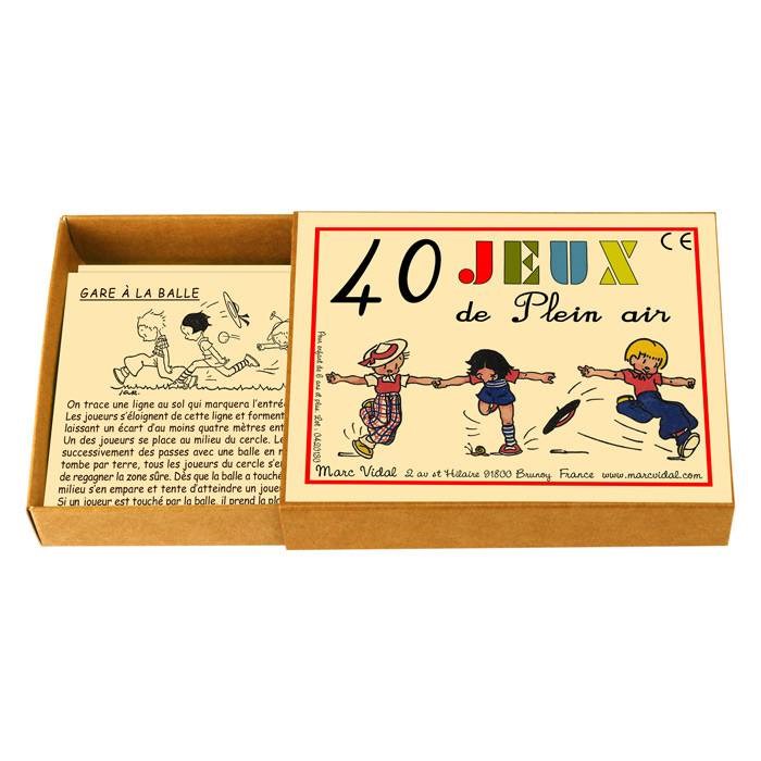 Marc vidal 40 jeux de plein air - carton