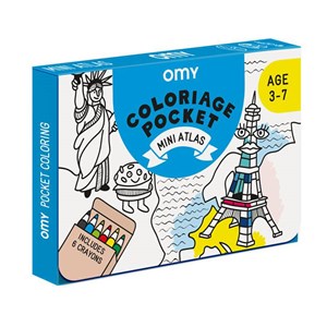 Coloriage pocket  mini atlas  omy