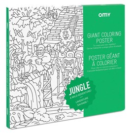 Omy poster à colorier  jungle - moment