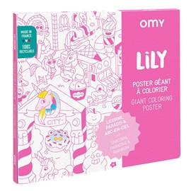Omy poster à colorier  lily - moment cr