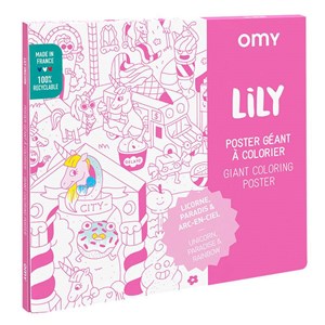 Omy poster à colorier  lily - moment cr