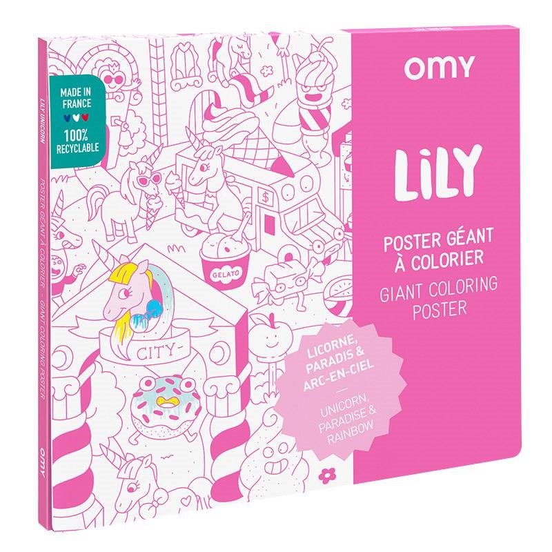Omy poster à colorier lily - moment cr