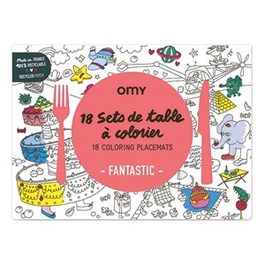 Set de table à colorier  fantastic  om