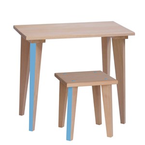 Table écolier elémentaire - bleu verdite