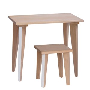 Table écolier maternelle blanc loft
