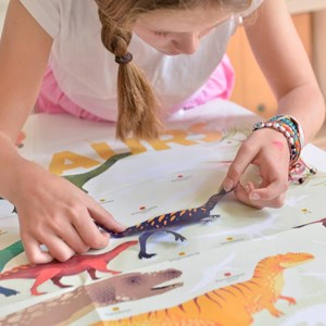 Poster stickers découverte des dinosaure