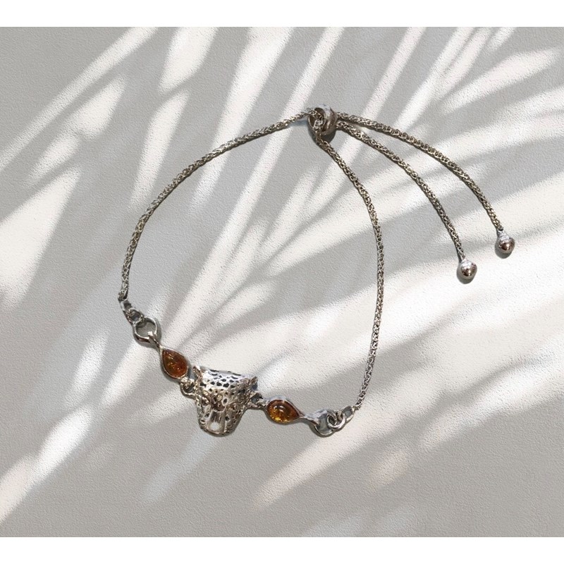 Bracelet tigre argent