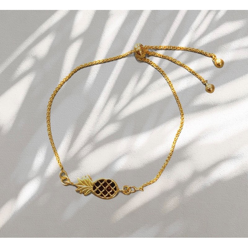 Bracelet ananas doré